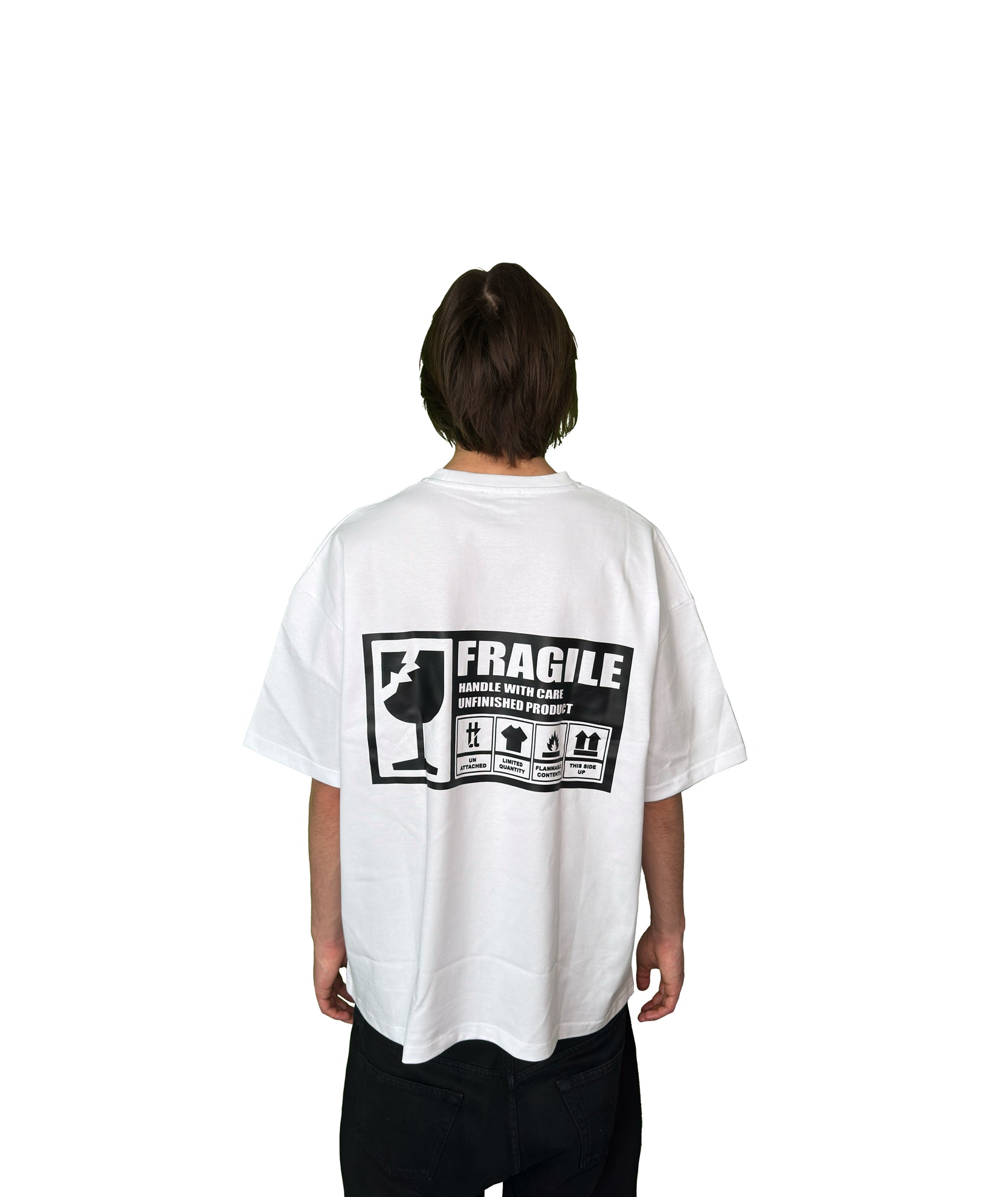 'FRAGILE' OVERSIZED TEE